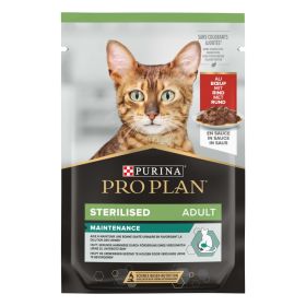 Pro Plan Adult Sterilized beef, vrečka 85 g