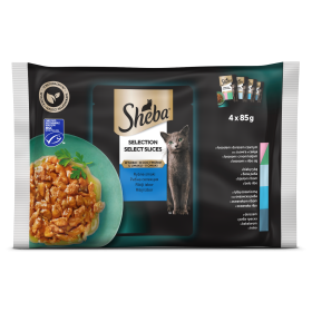 Sheba Selection Multipack, izbor rib v vrečki 4x85 g