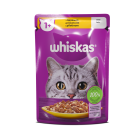 Whiskas 1+ piščanec v olju 85 g