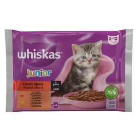 Whiskas Kitten class ni selekcija govedina/piščanec 4 x 85 g