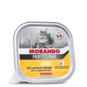 Morando Professional Cat Adult Pate piščanec in puran 100 g alu-pack