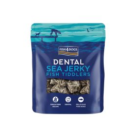 FISH4DOGS poslastica za pse Dental Sea Jerky Tiddlers ko bela riba 115 g