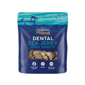 FISH4DOGS poslastica za pse Dental Sea Jerky Fish Knots ko a bela riba 100 g