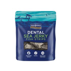 FISH4DOGS poslastica za pse Dental Sea Jerky Fish Strips ko a bela riba 100 g