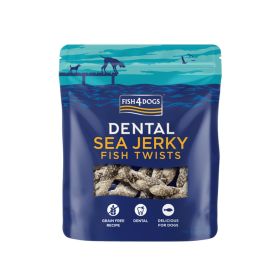 FISH4DOGS poslastica za pse Dental Sea Jerky Fish Twist z belo ribo 100 g