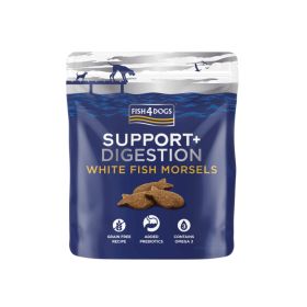 FISH4DOGS poslastica za pse Support+Digestion bela riba 225 g