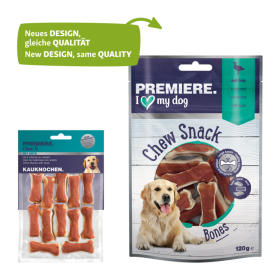 Premiere poslastica za pse Chew Snack z raco 12 kos 120 g