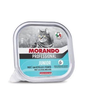 Morando Professional Cat Kitten pašteta Telečja in jetrna 100 g alu-pak